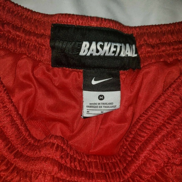 Nike Mens Large Active Basketball Shorts Red‎ 254394-648 Sz Medium Vintage 90's - Picture 4 of 7
